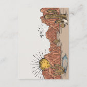 Wild West Luier Raffle Behuizing Kaart (Achterkant)