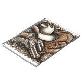 Wild West Met Cowboy Pet en Pistolen Notitieboek (Linkerzijde)