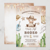 Wild West: mijn eerste Rodeo Cowboy verjaardag Kaart (Voorkant / Achterkant)