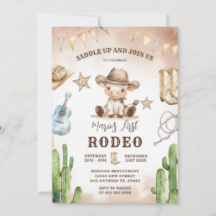 Wild West: mijn eerste Rodeo Cowboy verjaardag Kaart