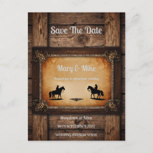 Wild West Novelty bruiloft uitnodiging