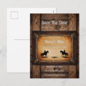 Wild West Novelty bruiloft uitnodiging (Voorkant / Achterkant)