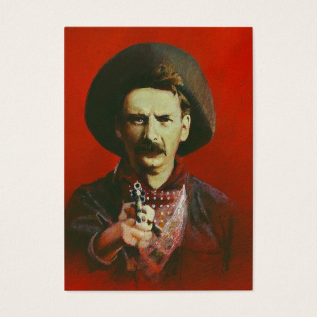 Wild West Outlaw ACEO Visitekaartje (Voorkant)
