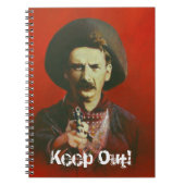 Wild West Outlaw Note Pad Notitieboek (Voorkant)
