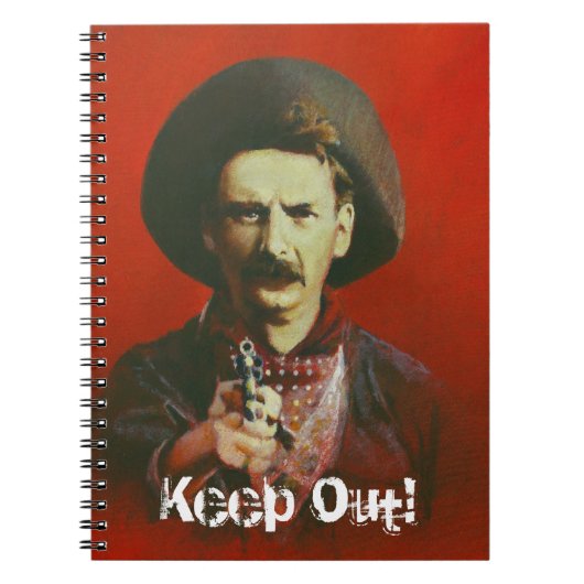 Wild West Outlaw Note Pad Notitieboek (Voorkant)