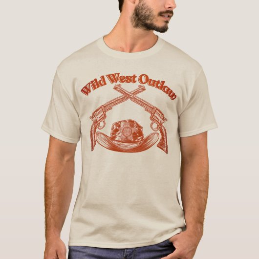 "Wild West Outlaw" T-shirt (Voorkant)