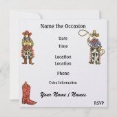 Wild West Party - SRF Kaart (Achterkant)