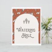 Wild West Party | Teken van de waterkant (Staand voorkant)