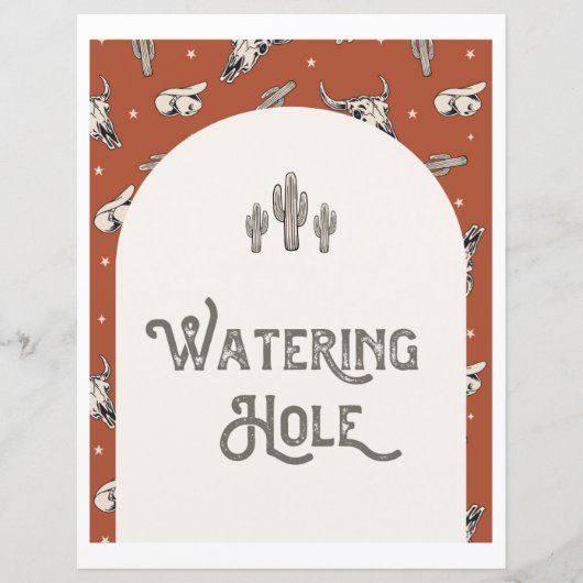 Wild West Party | Teken van de waterkant (Voorkant)