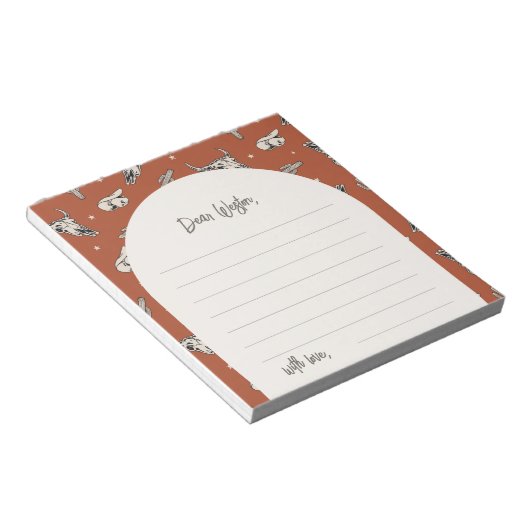 Wild West Party Time Capsule Notitieblok (Schuin)