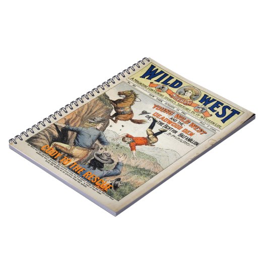 Wild West Personalize Name Gezegde Gift Notitieboek (Linkerzijde)