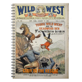 Wild West Personalize Name Gezegde Gift Notitieboek