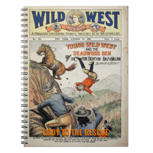 Wild West Personalize Name Gezegde Gift Notitieboek