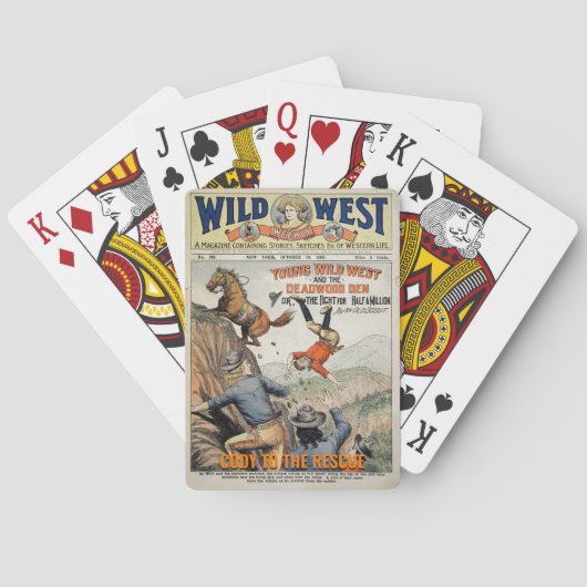 Wild West Poker Cards Persoonlijke naam Gift Pokerkaarten (Achterkant)