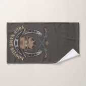 Wild West Revolver Hoefijzer Western Cowboy Saloon Bad Handdoek (Handdoek)