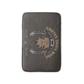 Wild West Revolver Hoefijzer Western Cowboy Saloon Badmat (Voorkant Verticaal)