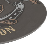 Wild West Revolver Hoefijzer Western Cowboy Saloon Snijplank (Hoek)