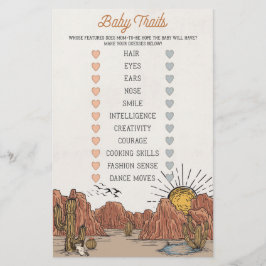 Wild West Rodeo baby kenmerken baby shower wild