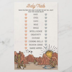 Wild West Rodeo baby kenmerken baby shower wild