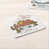 Wild West Rodeo-Baby shower Kartonnen Onderzetters (Schuin)