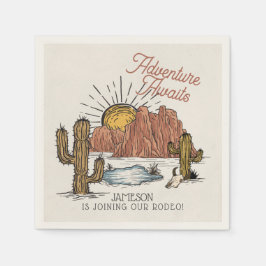 Wild West Rodeo-Baby shower Servet