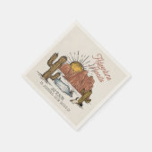 Wild West Rodeo-Baby shower Servet (Hoek)