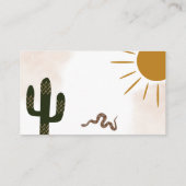 Wild West rodeo cowboy Informatiekaartje (Achterkant)