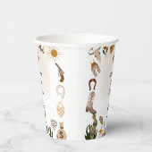 Wild West rodeo cowboy Papieren Bekers (Rechts)