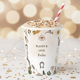 Wild West rodeo cowboy Papieren Bekers