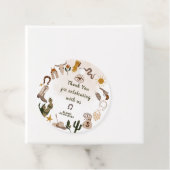 Wild west rodeo cowboy verjaardag dank u bedankjes labels (In situ)