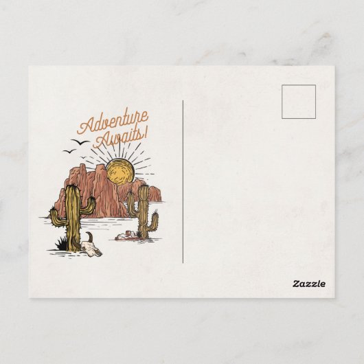 Wild West Rodeo cowboy verjaardagsfeestje Briefkaart (Achterkant)