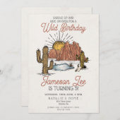 Wild West Rodeo cowboy verjaardagsfeestje Kaart (Voorkant / Achterkant)