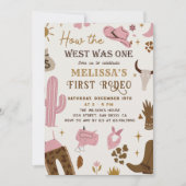 Wild West Rodeo Cowgirl Ranch Western Verjaardag Kaart (Voorkant)