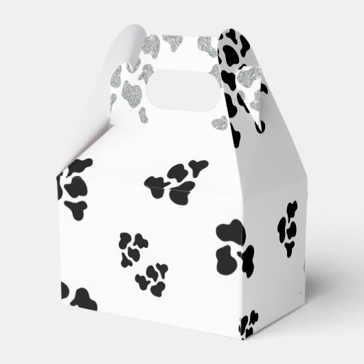 Wild West Rodeo Disco Roze Cowgirl Verjaardag Bedankdoosjes (Achterkant)