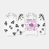 Wild West Rodeo Disco Roze Cowgirl Verjaardag Bedankdoosjes (Uitgevouwen)