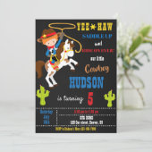 Wild West rodeo feest Kaart (Staand voorkant)