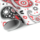 Wild West Rodeo Kerstmis Bandana Paisley Pattern Cadeaupapier (Rol Hoek)