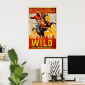 Wild West Rodeo Poster 101 Ranch, Texas - Oud (Thuiskantoor)