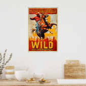 Wild West Rodeo Poster 101 Ranch, Texas - Oud (Keuken)