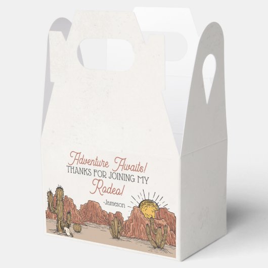 Wild West Rodeo Verjaardagsfeest Bedankdoosjes (Geopend)