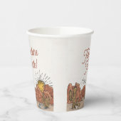 Wild West Rodeo Verjaardagsfeest of Baby shower Papieren Bekers (Links)