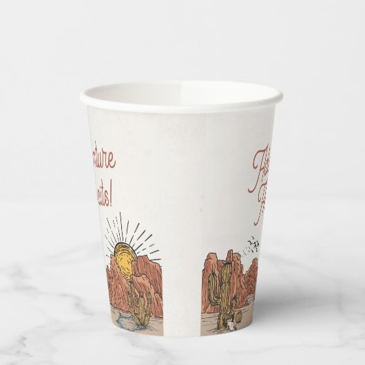 Wild West Rodeo Verjaardagsfeest of Baby shower Papieren Bekers (Links)