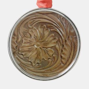 Wild West Roos Metalen Ornament