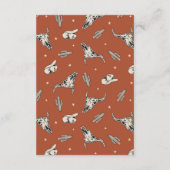 Wild West RSVP-kaart Informatiekaartje (Achterkant)