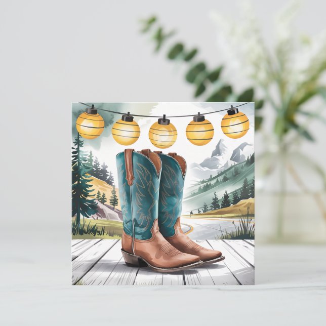 Wild West Rustic Cowboy Western Cowboylaarzen (Staand voorkant)