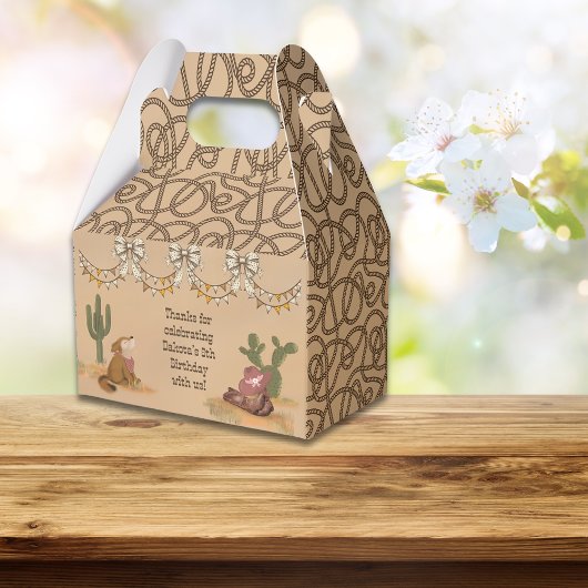 Wild West Rustic Cowgirl Fun Bedankdoosjes