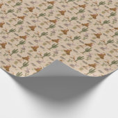 Wild West Rustic Desert Animals Verjaardag Cadeaupapier (Hoek)