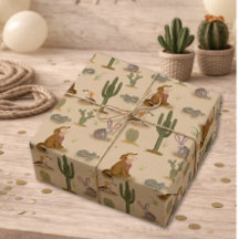 Wild West Rustic Desert Animals Verjaardag