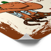 Wild West Rustieke Cowboy Western Party Poster (Hoek)