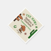 Wild West Rustieke Cowboy Western Party Servet (Hoek)